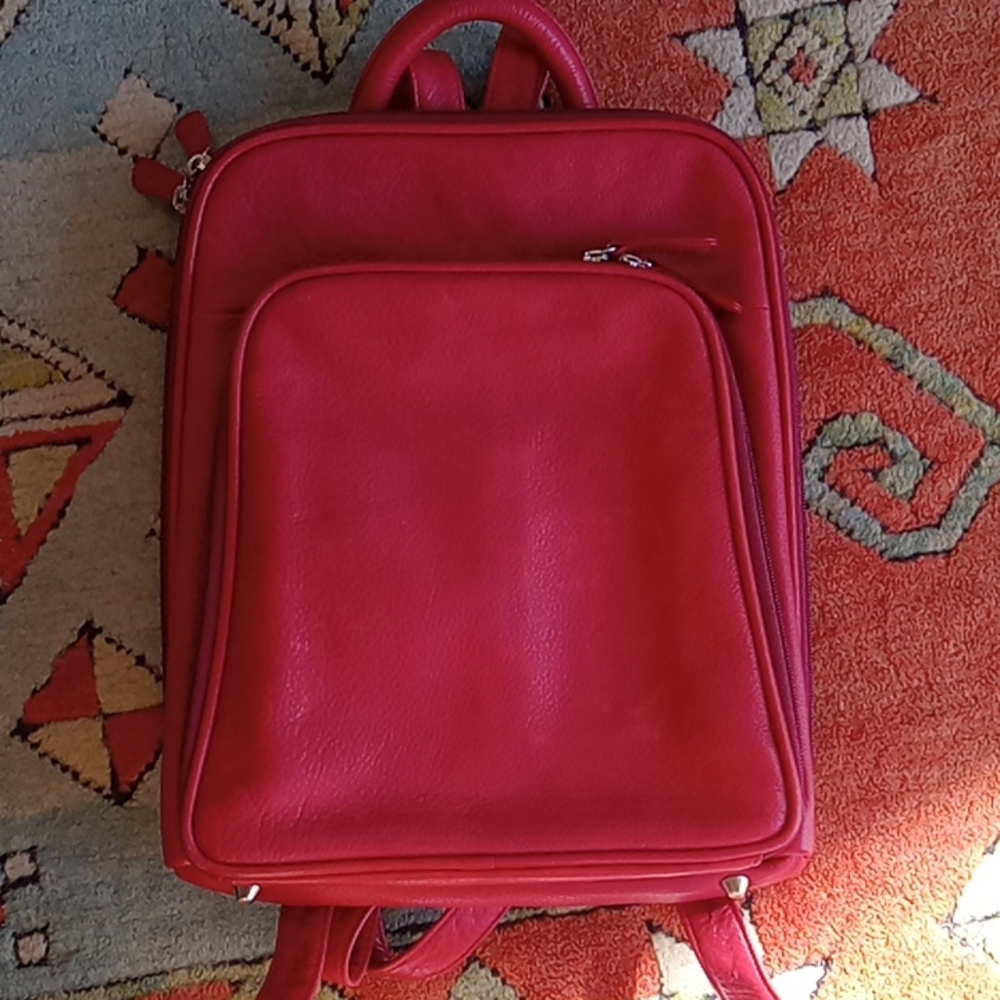 Osgoode Marley red purse small backpack